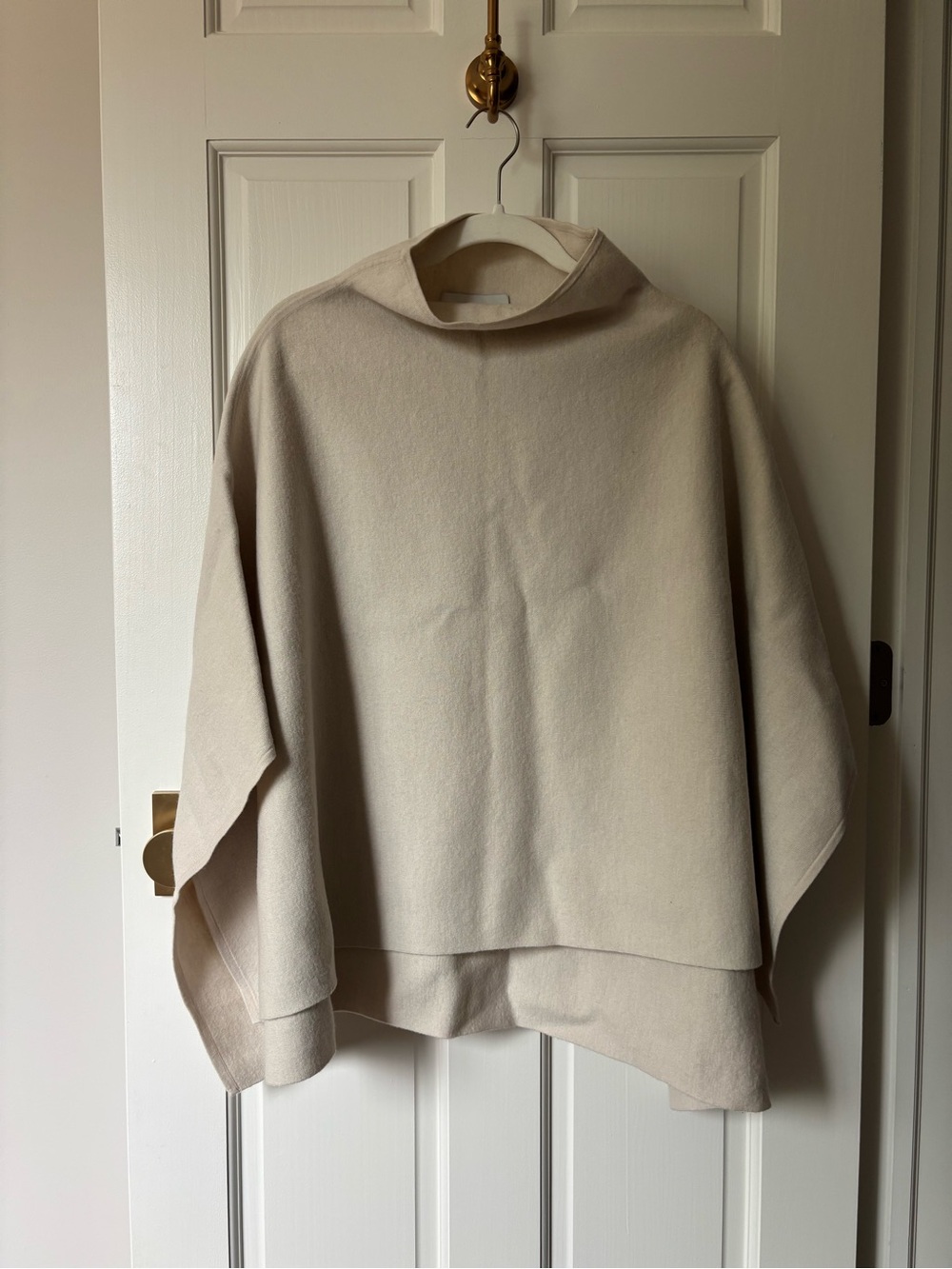 Cos Women's Cream Oversized Funnel Neck Sweater